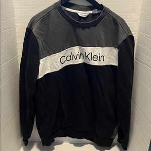 Calvin Klein Men's Color Block Crewneck Sweatshirt Large. Pre owned. Some wear.